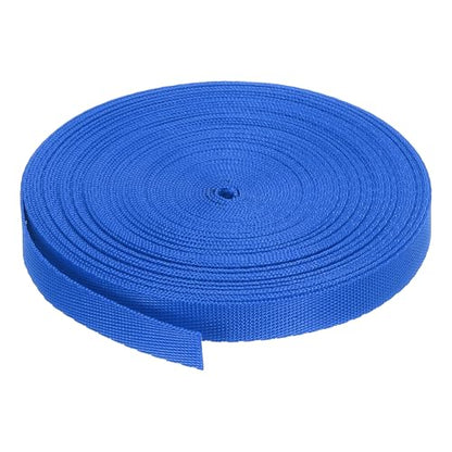 MECCANIXITY Flat Nylon Webbing Strap 3/8 Inch 10 Yards Blue - color: Blue, size: 3/8 Inch x 10 Yards