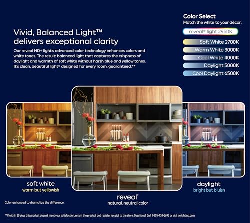 GE Reveal HD+ 5-6-inch LED Recessed & Flush Downlight, 50W Replacement - style: Downlight 1150 Lumens