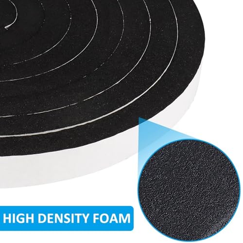 DGSL Foam Weather Stripping, 1/2" x1/8", 33Ft Door Window Seal Tape - size: 1/2In x 1/8In x 33Ft