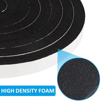 DGSL Foam Weather Stripping, 1/2" x1/8", 33Ft Door Window Seal Tape - size: 1/2In x 1/8In x 33Ft