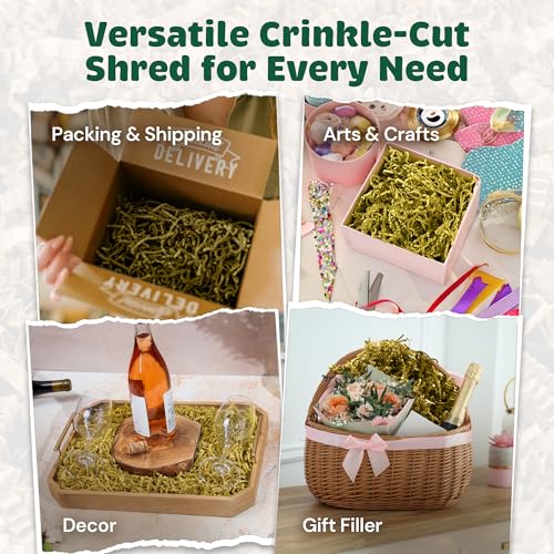 10LB French Vanilla Crinkle Paper Filler USA Made - color: French Vanilla, size: 10 LB