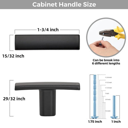3 Pack Black Cabinet Knobs, 2in Length Curved Bar Drawer Pulls - color: Matte Black, size: 3 Pack, style: Curved