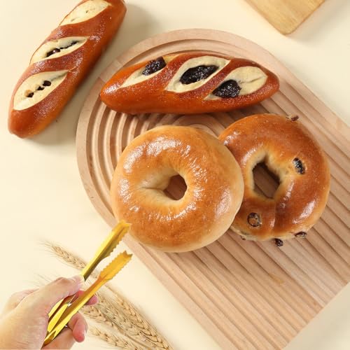 6 Pcs Ice Tongs Stainless Steel 6 Inch with Serrated Teeth Durable Serving Metal Tongs for Kitchen, BBQ, Buffet & Party Secure Grip Mini Tongs for Ice Cubes, Sugar, Salad，Appetizers - color: gilded