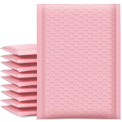 UCGOU Bubble Mailers Padded 5x8.6" Usable Size 5x7" Light Pink 50 Pack - color: Light Pink, size: 5x8.6" 50PC