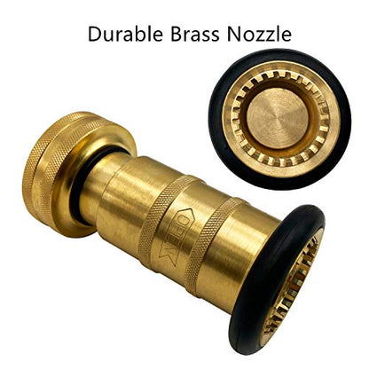 SAFBY Fire Hose Nozzle Brass Fire Equipment Spray Jet Fog (1" NH/NST) - color: Yellow, size: 1 inch NST