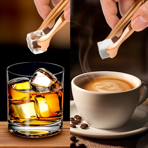Mini Serving Tongs, Anytrp 18-Packs Stainless Steel Sugar Tongs, 4.3inch Ice Tongs Kitchen Tong Appetizers Tong for Coffee Bar, Tea Party, Desserts Party, Sugar and Ice Bucket - color: Rose Gold, size: 4.3inch-18pcs