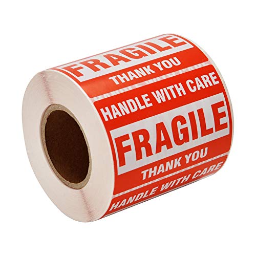 [30 Rolls, 15000 Labels] 2" x 3" Fragile Stickers Handle with Care Warning Packing/Shipping Labels - Permanent Adhesive - size: 30 Rolls