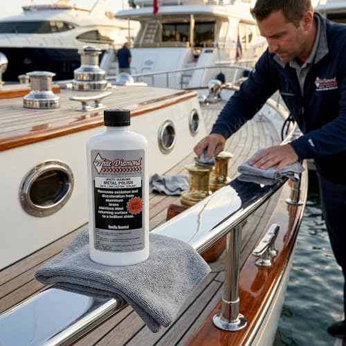 Schultz Laboratories White Diamond Metal Polish & Long Lasting Sealant - Perfect for Stainless Steel, Brass, Aluminum, Chrome, Gold, Silver - Sealant, Rust Remover/Preventer, Jewelry, Boats - 3 Pack - size: 12 Fl Oz (Pack of 3)