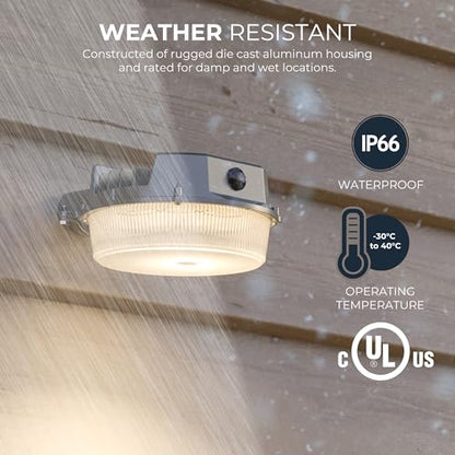 HALO ALB LED Area Light, 4000 Lumens, Dusk-to-Dawn, Gray - size: 4000 Lumens