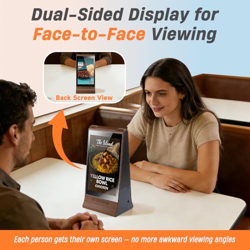 WeADS Digital Signage Display for Tabletop (Wood Grain) - color: Wood Grain