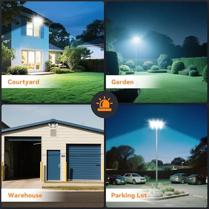 SOLLA 480W LED Outdoor Flood Light, 48000LM Super Bright Stadium Light, 6000K Daylight White, IP66 Waterproof 3 Heads Adjustable Outdoor Floodlights for Patios, Street, Parking Lots - size: 480 Watt