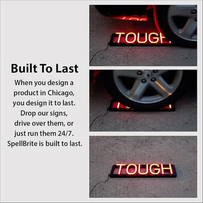 SpellBrite LED Neon DISPENSARY Sign for Business - White, 37" x 6" - color: White, size: DISPENSARY (37"x6.3")