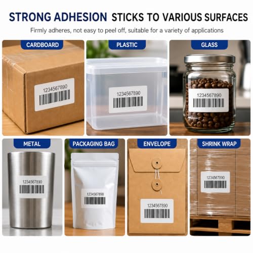 8 Rolls 4" x 4" Direct Thermal Labels 350 Labels/Roll