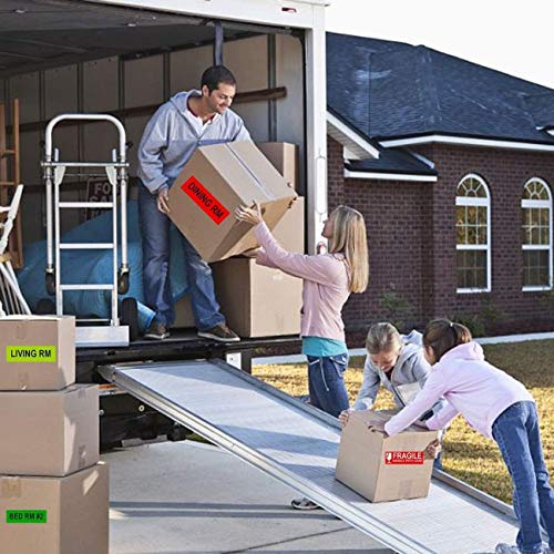 960 Count Moving Labels 14 Different Living Spaces with Fragile Stickers and Blank White Label Home Moving Color Coding Labels Moving Sticker for Storaging Packing Moving (16Rolls, 60/Roll) - color: Moving