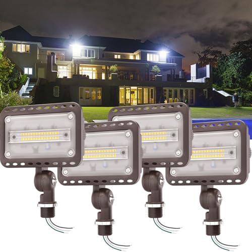 CINOTON 20W 2800LM LED Flood Lights Outdoor, 5000K, UL Listed, 4 Pack - size: 4 Pack, style: 20W-5000K