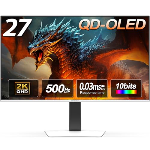 INNOCN 27" QD-OLED 1440P 500Hz Gaming Monitor, G-SYNC Compatible, GA27M1Q - style: 2K 500Hz/QD-OLED