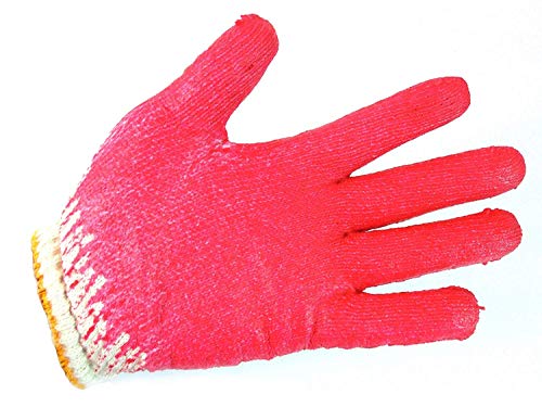 28" RK Orange Safety Traffic PVC Cones, Black Base with One Reflective Collar (8 Cones + (8 Pairs) Knit Red Palm Gloves) - size: 8 Cones + (8 Pairs) Knit Red Palm Gloves