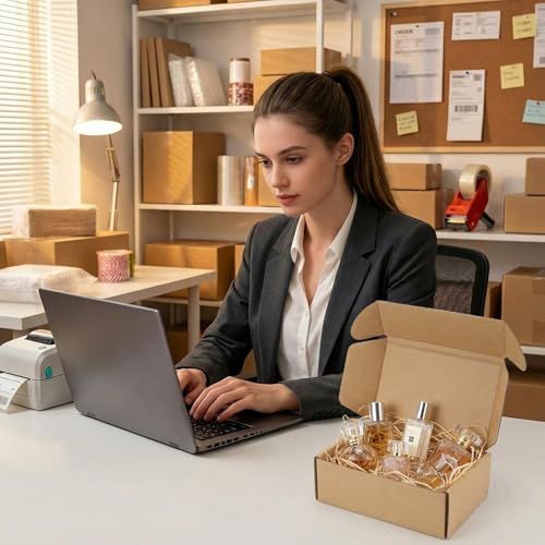 PHAREGE 75 Pack 6x4x2 inch Small Shipping Boxes, Brown Mailing Boxes - color: Brown, size: 6X4x2 inch 75 Pack