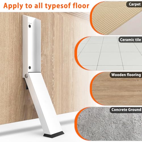 Kick Down Door Stoppers, White - size: White