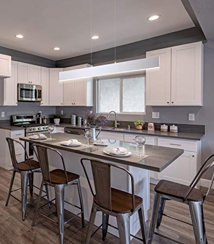 JONATHAN Y Draper 1-Light LED Linear Pendant 32", Brushed Aluminum - color: Brushed Aluminum, size: 32"