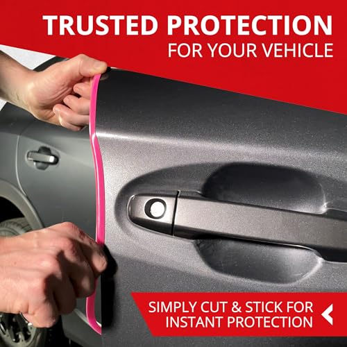All-Fit Automotive Car Door Edge Protector Made in the USA (10 Ft - Pink) - color: Pink