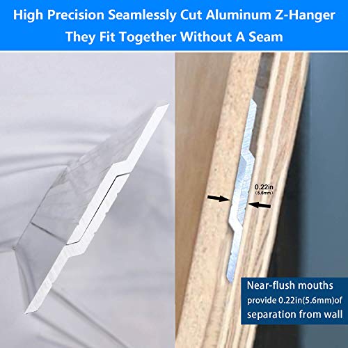AENTGIU 41-inch French Cleat Hanger Heavy Duty 500 Lbs, 2-Pairs, Aluminum - size: 41 inch, 2 Pair(4 Pcs)
