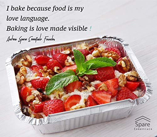 110 Pack - 1LB Small Foil Pans with Lids - Aluminum To Go Food Containers with Lids - 1lb Mini Aluminum Pans - Freezer Safe Foil Take out Trays - Heat proof Meal Prep Containers - size: 1 LB