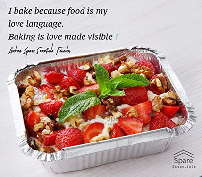 110 Pack - 1LB Small Foil Pans with Lids - Aluminum To Go Food Containers with Lids - 1lb Mini Aluminum Pans - Freezer Safe Foil Take out Trays - Heat proof Meal Prep Containers - size: 1 LB