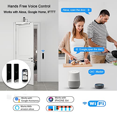 WiFi Smart, Wireless and Touchless Sensor Switches for Automatic Doors, Wave to Open Buttons for Entry System