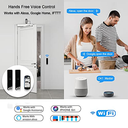 WiFi Smart, Wireless and Touchless Sensor Switches for Automatic Doors, Wave to Open Buttons for Entry System