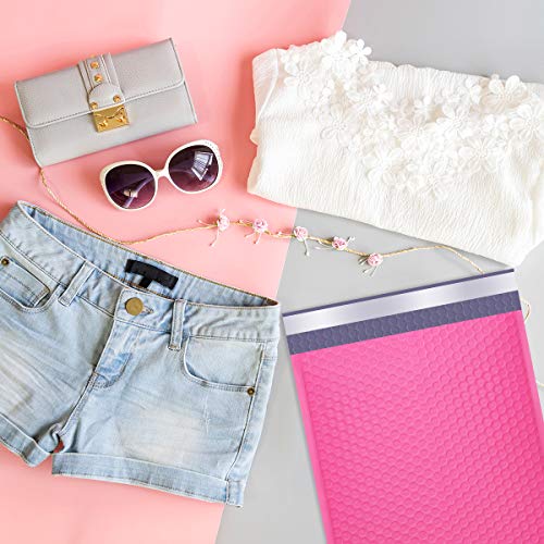 UCGOU Bubble Mailers 9.5x14.5" 25 Pack Usable Size 9.5x13.5" Hot Pink #4 - color: Hot Pink, size: 9.5x14.5" 25PC