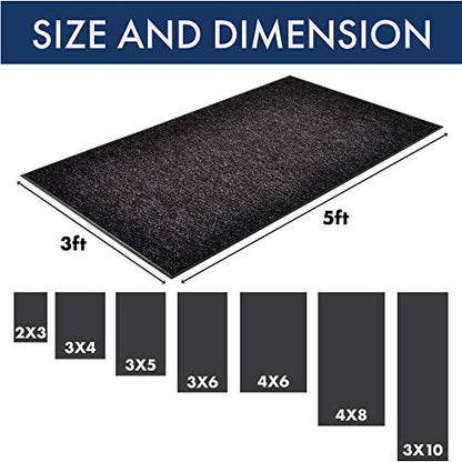 Notrax Polynib Entrance Matting 3 Ft x 5 Ft Charcoal, 136 - color: Charcoal, size: 3' x 5' (Rectangular)