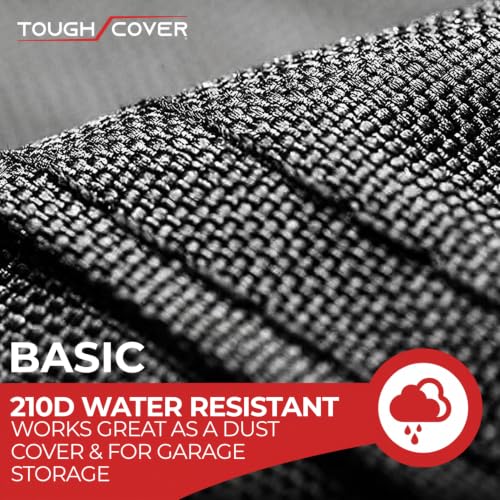 Tough Cover Lawn Tractor Cover, Basic 210D, 75x47x49 In, Black - color: Basic Edition - Black