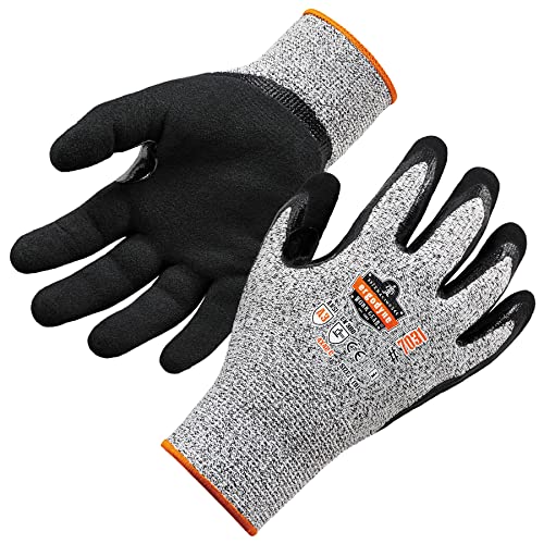 Nitrile Coated Work Gloves, Cut Resistant Level A3, Grip For Wet or Dry Enviroments, Ergodyne ProFlex - size: 2X-Large (Pack of 1)