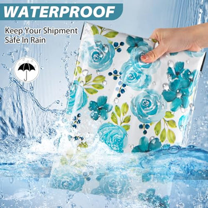 Oududianzi Poly Mailers 10x13, 100PCS Shipping Bags, Mailers Poly Bags, Mailing Envelopes Bags, Polymailer Packaging Bags for Small Business - Blue Rose - color: Blue Rose, size: 10x13 - 100Pack