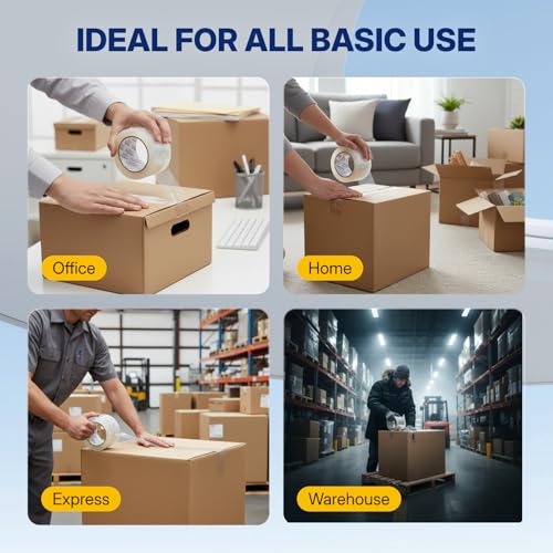 NORTHSKY Heavy Duty Packing Tape 18 Rolls, Clear, 2 mil, 3 inch x 110 Yards, Ultra Strong, Refill for Packaging and Shipping - size: 3 inches x 2 mil