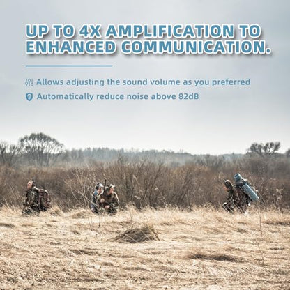 PROHEAR 2 Pack Electronic Ear Protection for Shooting with 4X Sound Amplification, Gun Range Hearing Protection Muffs, NRR 23dB Noise Reduction Headphones for Hunting, Black and Black - style: Electronic-black*2