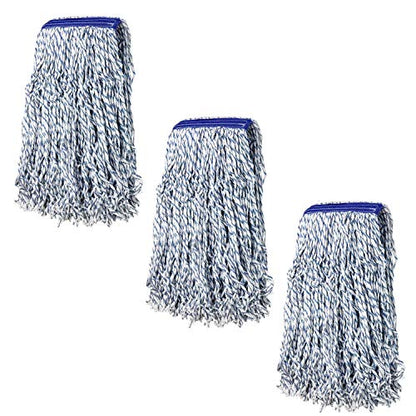 KLEEN Handler Cut End Finish Mop Head Replacement,Universal Headband, 3Pack - size: 3 Pack