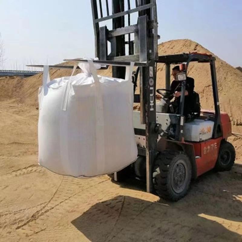 FIBC Bulk Bags 2 Pack 35 x 35 x 43 in 2200 lb Woven Polypropylene