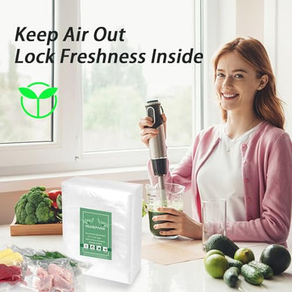 Vacuum Sealer Bags,2.7"*4" 100 Pcs Heavy Duty Pre-Cut Design Commercial Grade Food Sealable Bag for Heat Seal Food Storage,Boilsafe to 280°F Freezable,Good for Storage,Meal Prep and Sous Vide - size: 2.7 x 4 Inch 100 Pcs