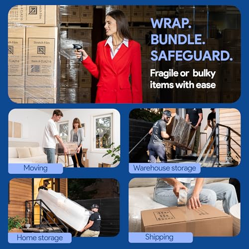 International Plastics Co. 2 Pack of 15'' Stretch Wrap Rotating Handle - size: 2 Pack, style: Extended Handles
