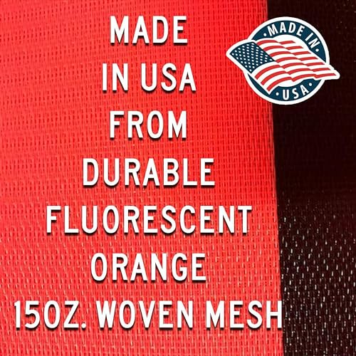 36"x36" One Lane Road Ahead Orange Mesh Roll-Up Signs 4-Pack - color: One Lane Road Ahead