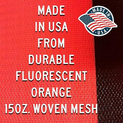 36"x36" Sidewalk Closed Orange Mesh Roll-Up Signs 4-Pack - color: Sidewalk Closed