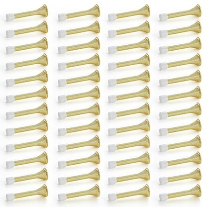 Ravinte Door Stoppers, 48 Pack Gold Spring Door Stops with Rubber Bumper - color: Gold