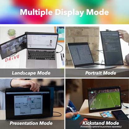 Duex Plus DS Laptop Screen Extender,13.3" FHD 1080P Laptop Monitor Extender - size: 13.3-inch