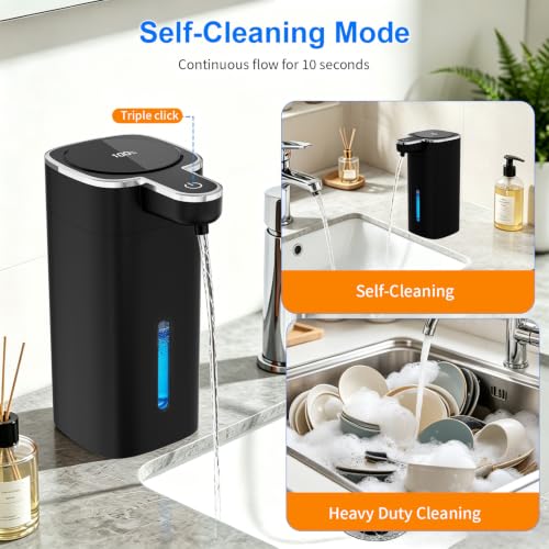 Electric Foaming Soap Dispenser - color: Black