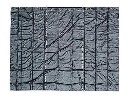 Mytee Products 24' x 30' Flatbed Trailer Steel Machinery Tarp with 8 FT Drop - Heavy Duty Black 18 Oz Vinyl Waterproof Tarp for Truck/Trailers to Protect Cargo from Wind, Rain, Snow and Sun - size: 24' x 30' (8' Drop)
