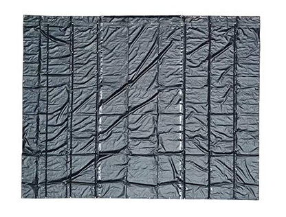 Mytee Products 16' x 20' Black Steel Tarp for Heavy Duty Truck Cargo - 18 Oz Vinly Flatbed Tarps with 4' Drop - Waterproof Tarp for Trailers to Protect Cargo from Wind, Rain, Snow and Sun - size: 16' x 20' (4' Drop)