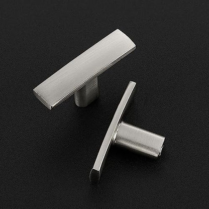 5 Pack Brushed Nickel Cabinet Knobs, 2in Length Curved Bar Drawer Pulls - color: Brushed Nickel, size: 5 Pack, style: Curved