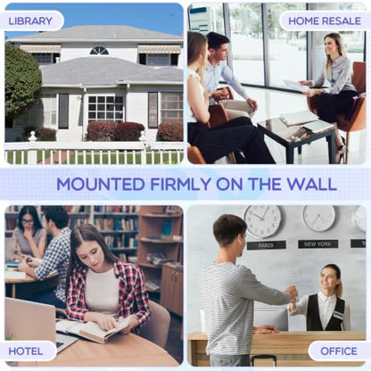 Thyle 1 Pcs 6 x 9 Inch Outdoor Brochure Holder with Lid Acrylic Wall Mount Literature Box with Self Closing Lid Waterproof Clear Heavy Duty with Screws for Flyer Document Pamphlet Display (Clear) - color: Clear